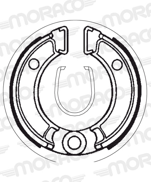 Machoires de frein Honda CRF50 (80 x 18 mm) - SBS 2010