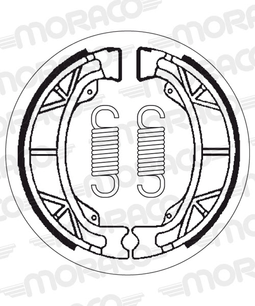 Machoires de frein Aprilia Amico 50 GC (110 x 25 mm) - SBS 2012