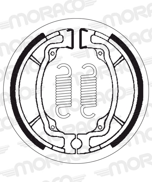 Machoires de frein Hyosung Avanti 50 SD (110 x 30 mm) - SBS 2015