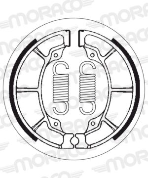 Machoires de frein Honda TRX 200 (140 x 28 mm) - SBS 2019