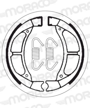 Machoires de frein MBK Active 125 (95 x 20 mm) - SBS 2021