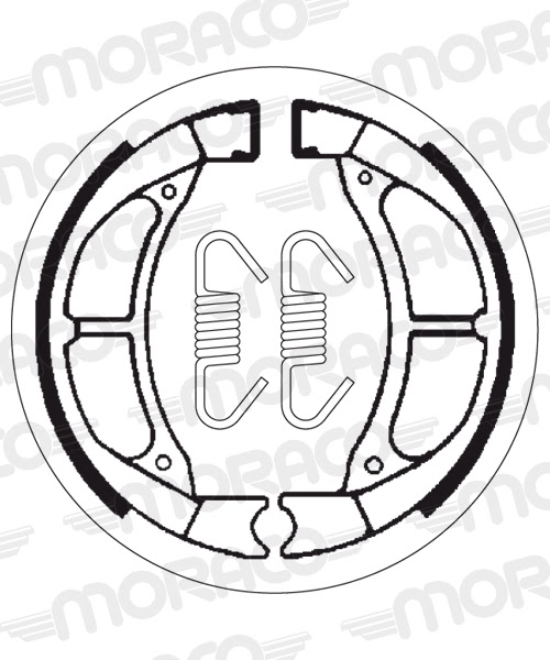 Machoires de frein MBK Active 125 (95 x 20 mm) - SBS 2021