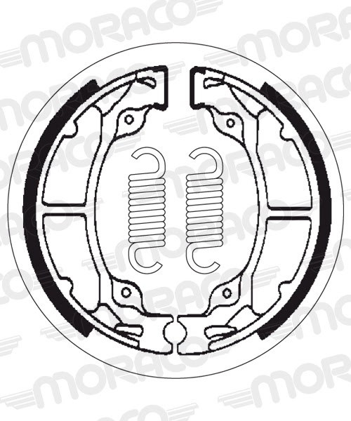 Machoires de frein Kawasaki KH125 A1 KH125A (110 x 30 mm) - SBS 2025