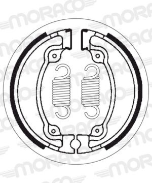 Machoires de frein Cagiva T4 350 E (110 x 30 mm) - SBS 2026