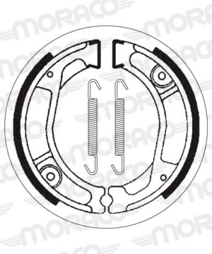 Machoires de frein Honda NX250 J MD02 MD21 MD25 (110 x 30 mm) - SBS 2029