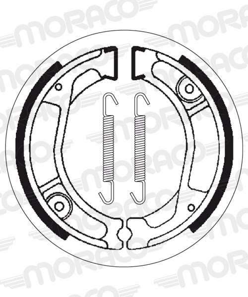 Machoires de frein Honda NX250 J MD02 MD21 MD25 (110 x 30 mm) - SBS 2029