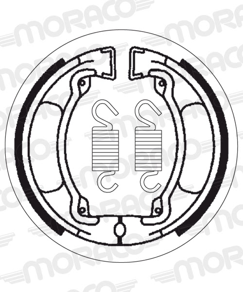 Machoires de frein CPI Popcorn 50 (110 x 25 mm) - SBS 2032