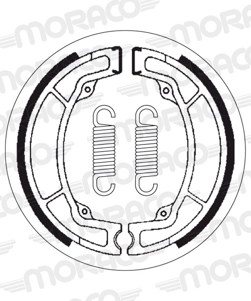 Machoires de frein Yamaha YZ125 C 3N8 (130 x 22 mm) - SBS 2033