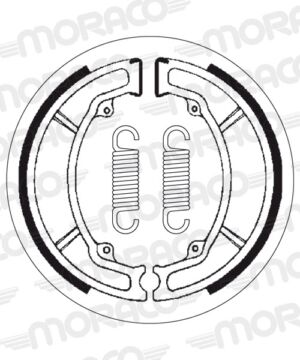 Machoires de frein (130 x 28 mm) - SBS 2034