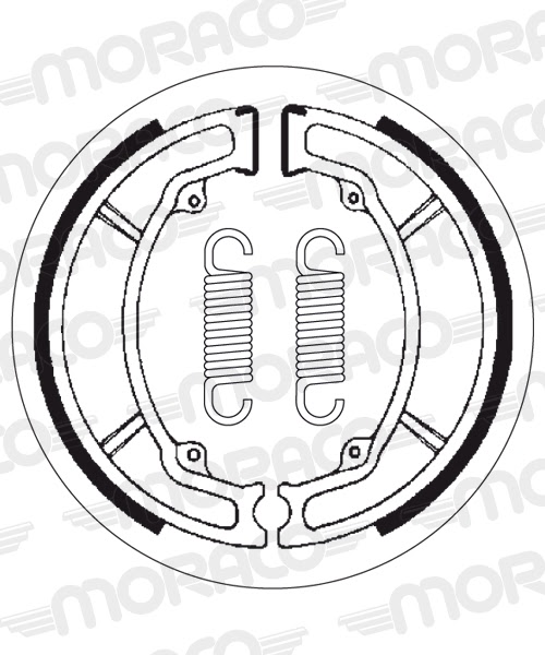 Machoires de frein (130 x 28 mm) - SBS 2034