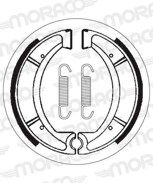 Machoires de frein Yamaha DT250 /MX B 512 (150 x 25 mm) - SBS 2037