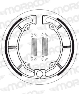 Machoires de frein Kawasaki EL250 1 EL250B EL250E (160 x 30 mm) - SBS 2038