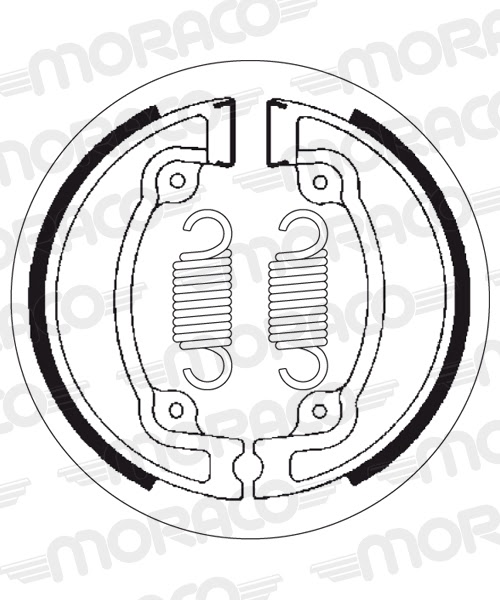 Machoires de frein Bombardier BRP Can Am DS50 (130 x 25 mm) - SBS 2041