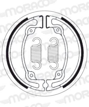 Machoires de frein Honda CR480 R D PE020 (130 x 22 mm) - SBS 2042