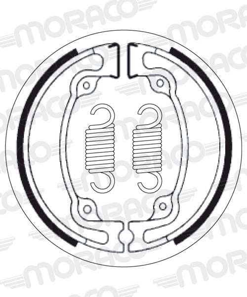 Machoires de frein Honda CR480 R D PE020 (130 x 22 mm) - SBS 2042