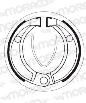 Machoires de frein Honda CR80 R (17”/14”) H HE04 (86 x 20 mm) - SBS 2043