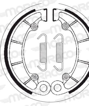 Machoires de frein Honda PC800 Pacific Coast K RC34 (180 x 35 mm) - SBS 2046