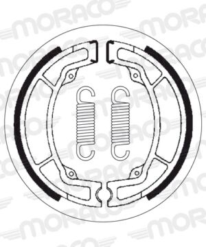 Machoires de frein Yamaha IT 200 S (130 x 22 mm) - SBS 2049