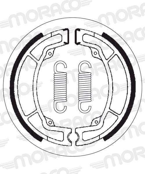 Machoires de frein Yamaha IT 200 S (130 x 22 mm) - SBS 2049