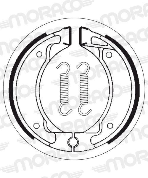 Machoires de frein Aprilia Amico 50 Sport GC (110 x 25 mm) - SBS 2050