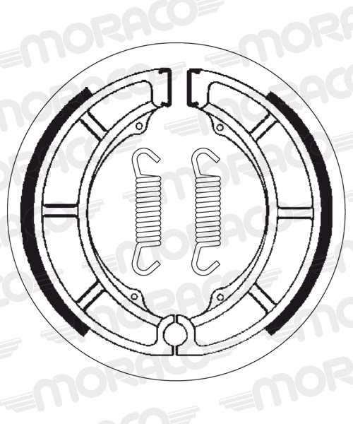 Machoires de frein Sachs Roadster 800 (180 x 36 mm) - SBS 2052