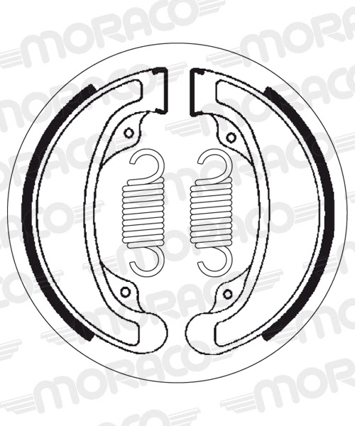 Machoires de frein Honda CA250 Rebel L (140 x 40 mm) - SBS 2058