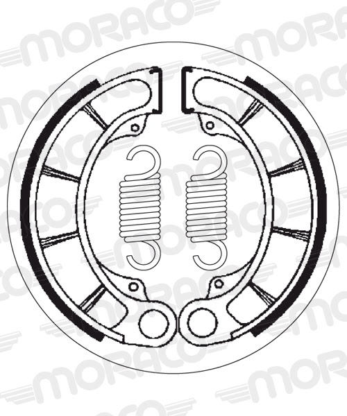 Machoires de frein Honda CB500 /R /S R PC26 (160 x 40 mm) - SBS 2059
