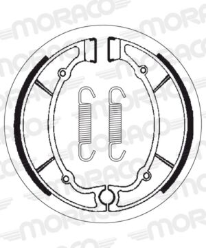 Machoires de frein Yamaha RD250 (LC) A, B, C (180 x 30 mm) - SBS 2064