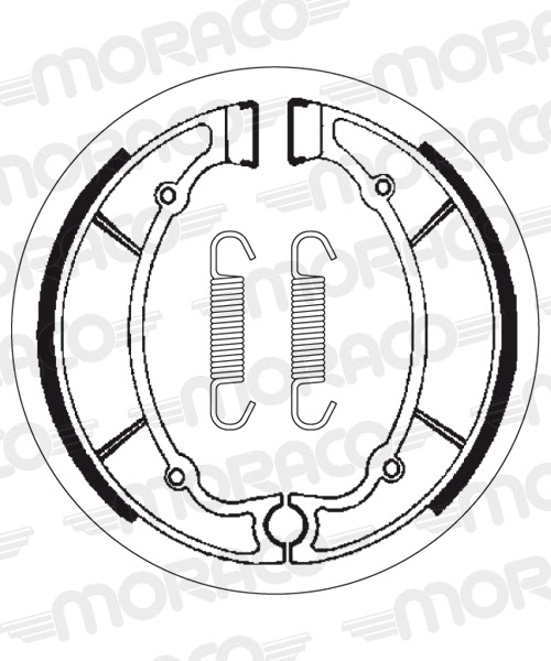 Machoires de frein Yamaha RD250 (LC) A, B, C (180 x 30 mm) - SBS 2064
