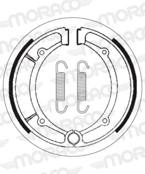 Machoires de frein Yamaha XS250 D 1UF (160 x 30 mm) - SBS 2066