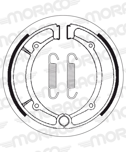 Machoires de frein Yamaha XS250 D 1UF (160 x 30 mm) - SBS 2066