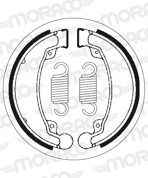 Machoires de frein Daelim Delfino 50 (130 x 30 mm) - SBS 2069