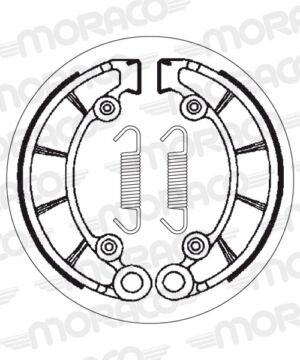 Machoires de frein Honda CB450 K CB450 (180 x 30 mm) - SBS 2072