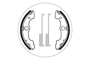 Machoires de frein Honda TRX Foreman (160 x 21 mm) - SBS 2085
