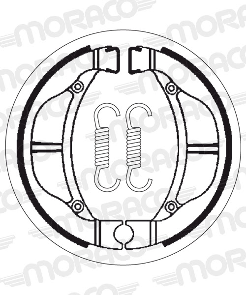 Machoires de frein Kawasaki KLX110 (90 x 20 mm) - SBS 2093