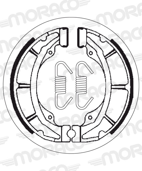 Machoires de frein Suzuki RM125 N RM125 (120 x 28 mm) - SBS 2103