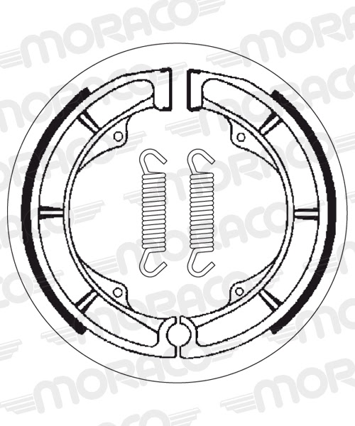 Machoires de frein Suzuki DR750 S J SR41B (160 x 30 mm) - SBS 2111
