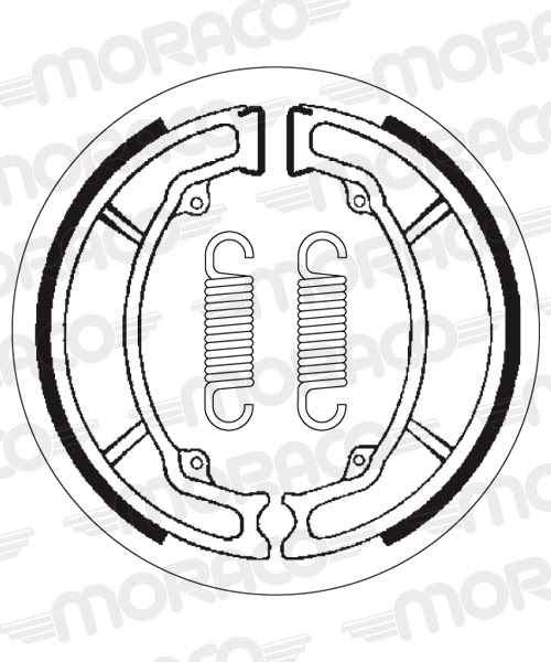 Machoires de frein Yamaha (BL125) XC125 Beluga 3TE (130 x 28 mm) - SBS 2115