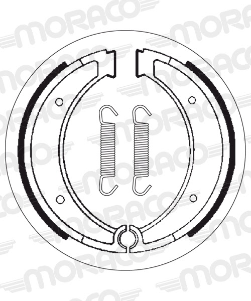 Machoires de frein Husqvarna CR 500 (162 x 25 mm) - SBS 2116