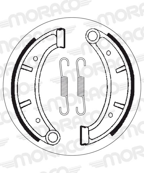 Machoires de frein Husqvarna CR 500 (160 x 25 mm) - SBS 2118