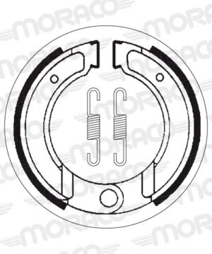 Machoires de frein 130 x 30 mm -  2120 - SBS