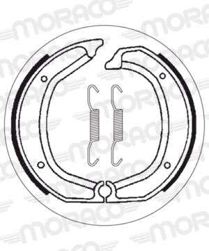 Machoires de frein BMW R100 RT 247 (200 x 30 mm) - SBS 2139