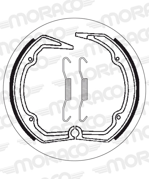 Machoires de frein BMW R65 LS 248 (220 x 25 mm) - SBS 2141