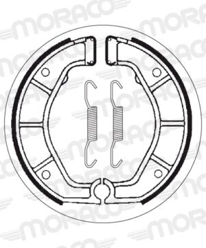 Machoires de frein BMW R100 GS Paris Dakar 247E (200 x 27 mm) - SBS 2143