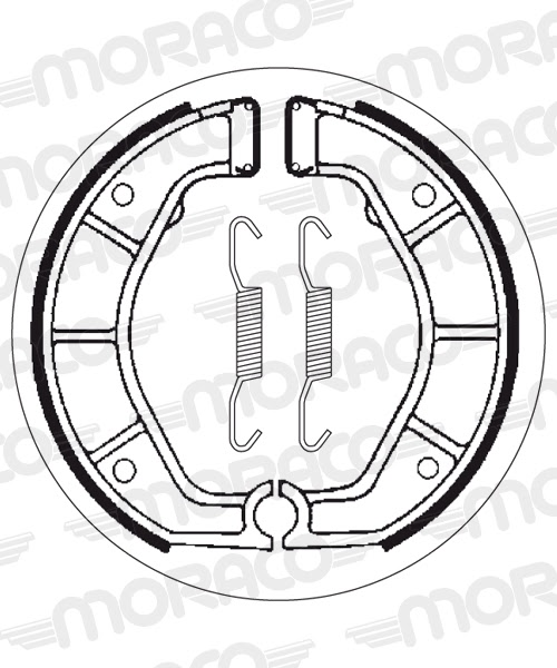 Machoires de frein BMW R100 GS Paris Dakar 247E (200 x 27 mm) - SBS 2143