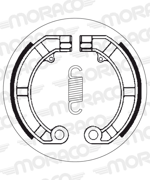 Machoires de frein Piaggio / Vespa HP50 (150 x 24 mm) - SBS 2146