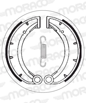 Machoires de frein MUZ ETZ125 ETZ125 (150 x 30 mm) - SBS 2172