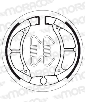 Machoires de frein Suzuki RM80 (17”/14”) K RC12A (95 x 20 mm) - SBS 2182