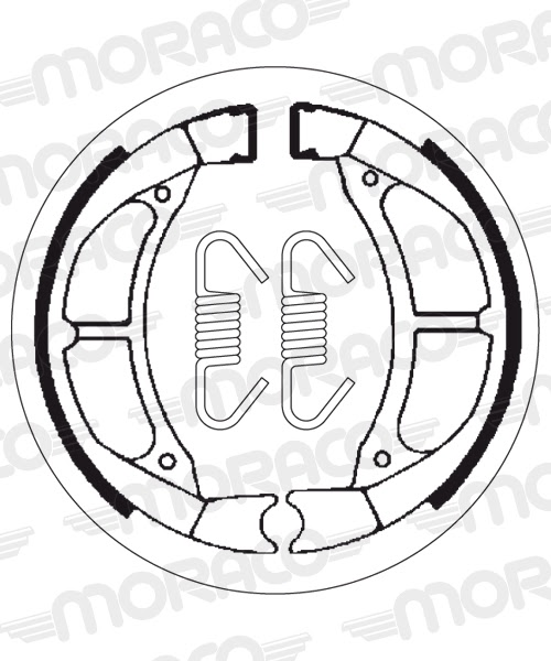 Machoires de frein Suzuki RM80 (17”/14”) K RC12A (95 x 20 mm) - SBS 2182