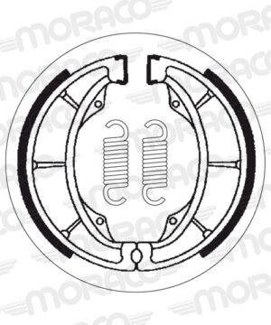 Machoires de frein Kawasaki AR A1,A1A,A7,LC (130 x 28 mm) - SBS 2183